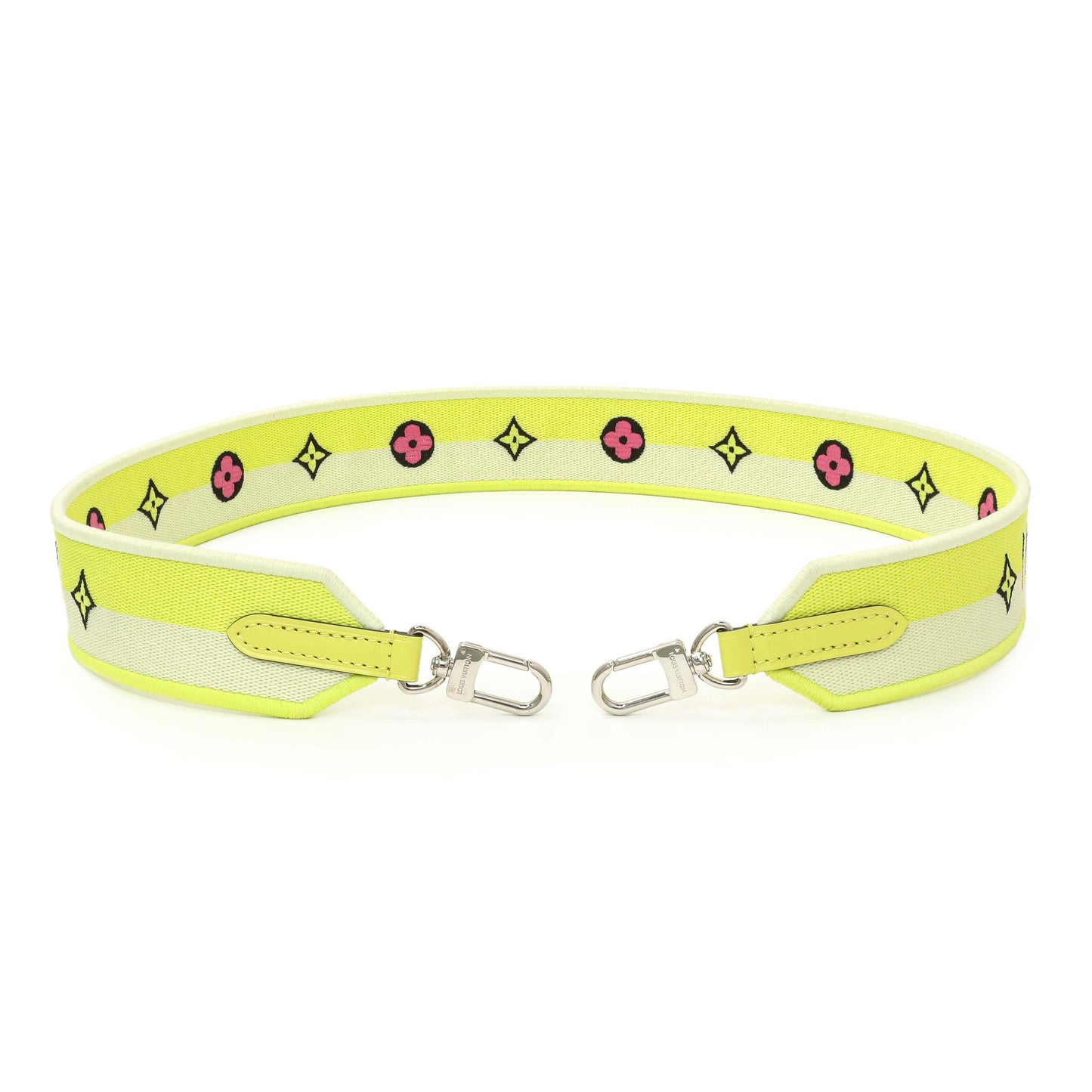 Exclusive Louis Vuitton Jacquard Alma BB Shoulder Strap — Front View