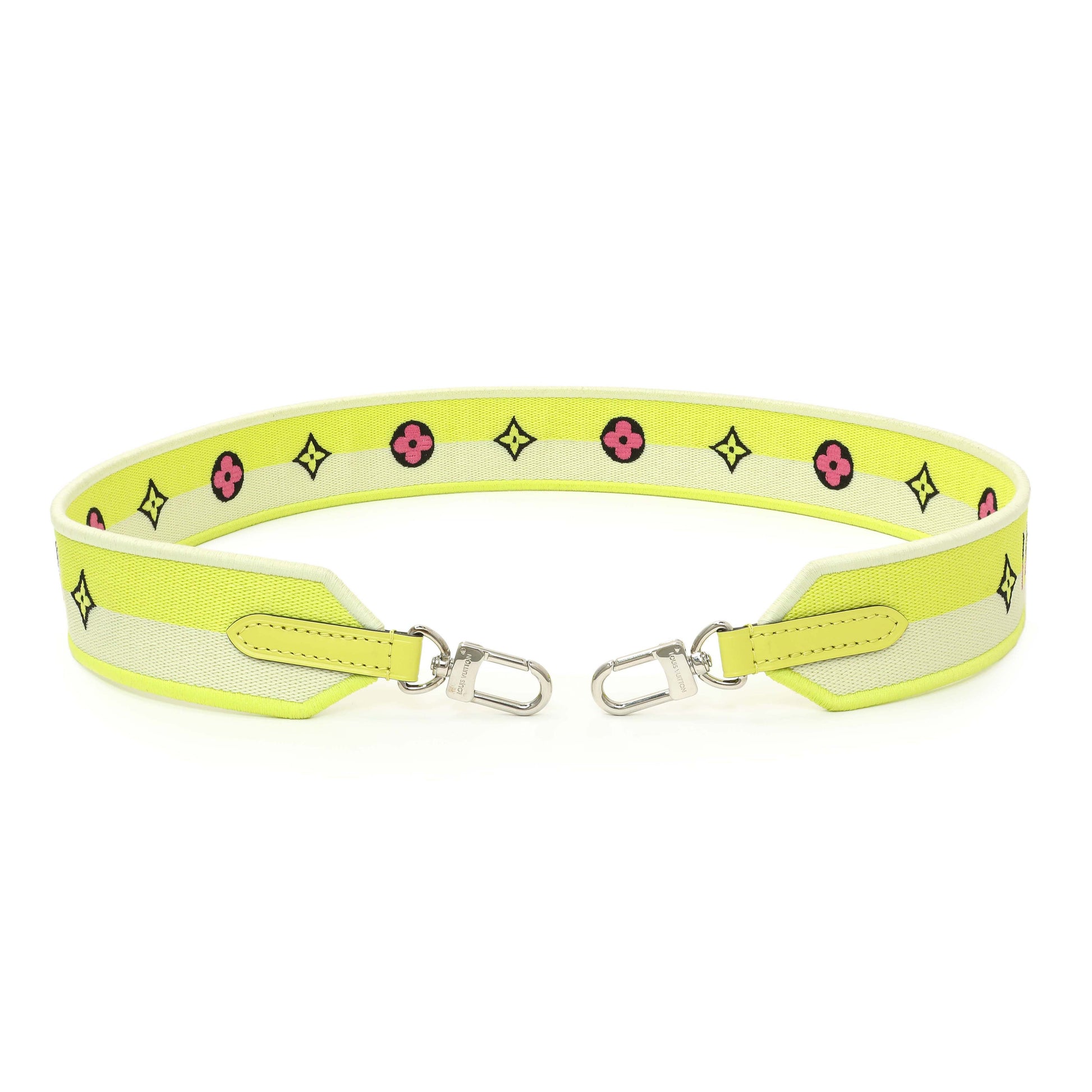 Exclusive Louis Vuitton Jacquard Alma BB Shoulder Strap — Front View