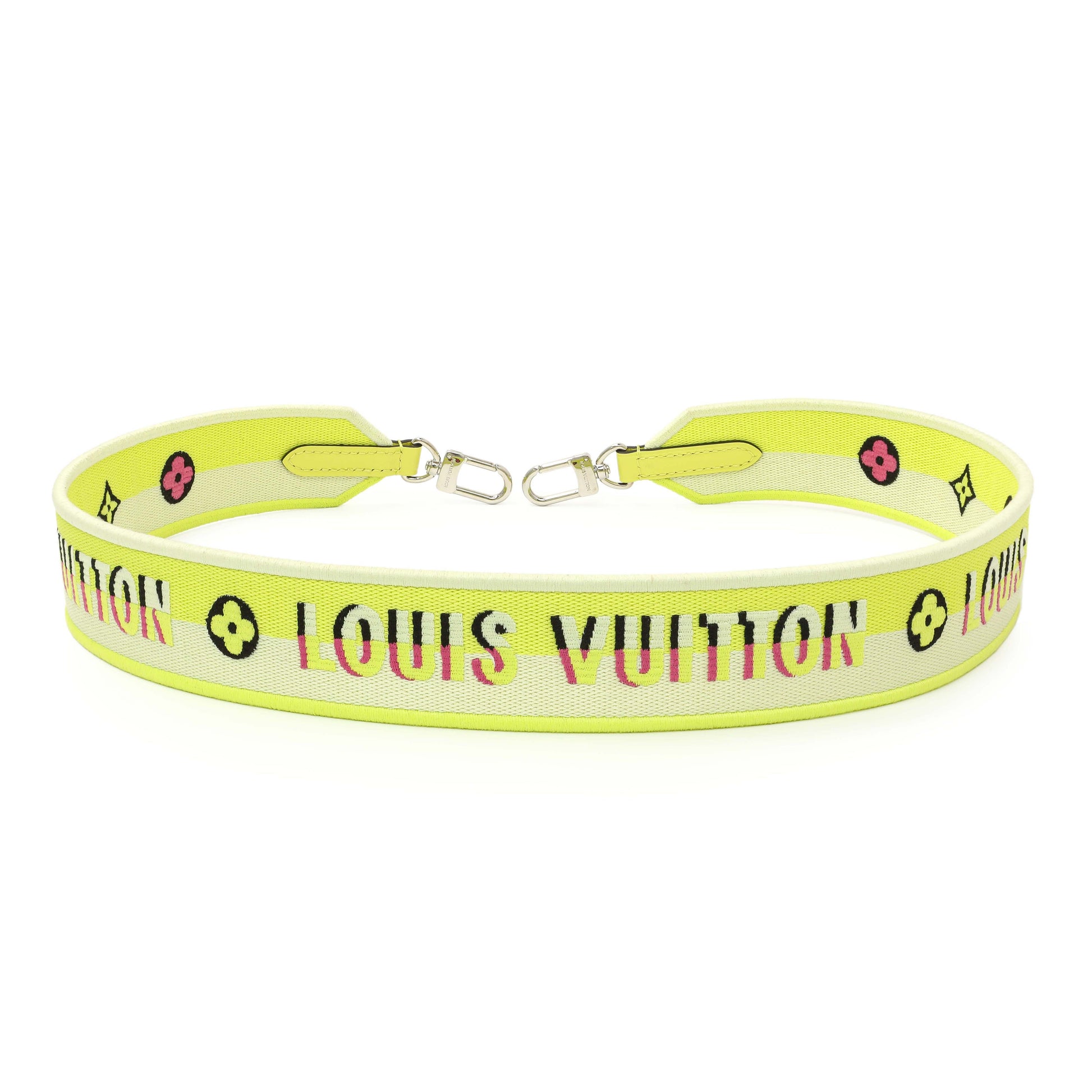 Exclusive Louis Vuitton Jacquard Alma BB Shoulder Strap — Side View