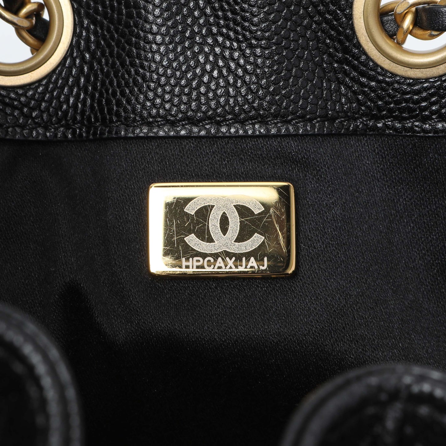 Exclusive Chanel Black Caviar Quilted Small Chanel 25 Handbag — Alternate View 10