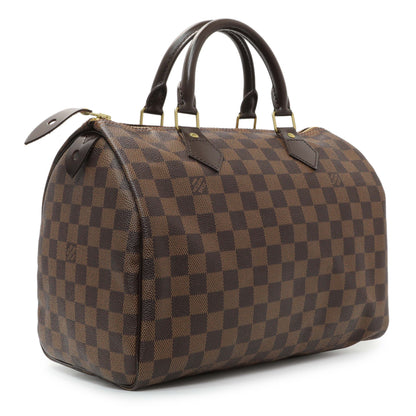 Exclusive Louis Vuitton Damier Ebene Speedy 30 — Side View