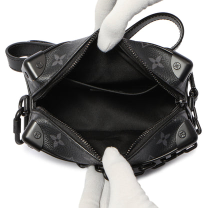 Exclusive Louis Vuitton Monogram Eclipse Mini Soft Trunk — Detail View