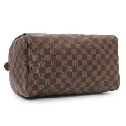 Exclusive Louis Vuitton Damier Ebene Speedy 30 — Back View