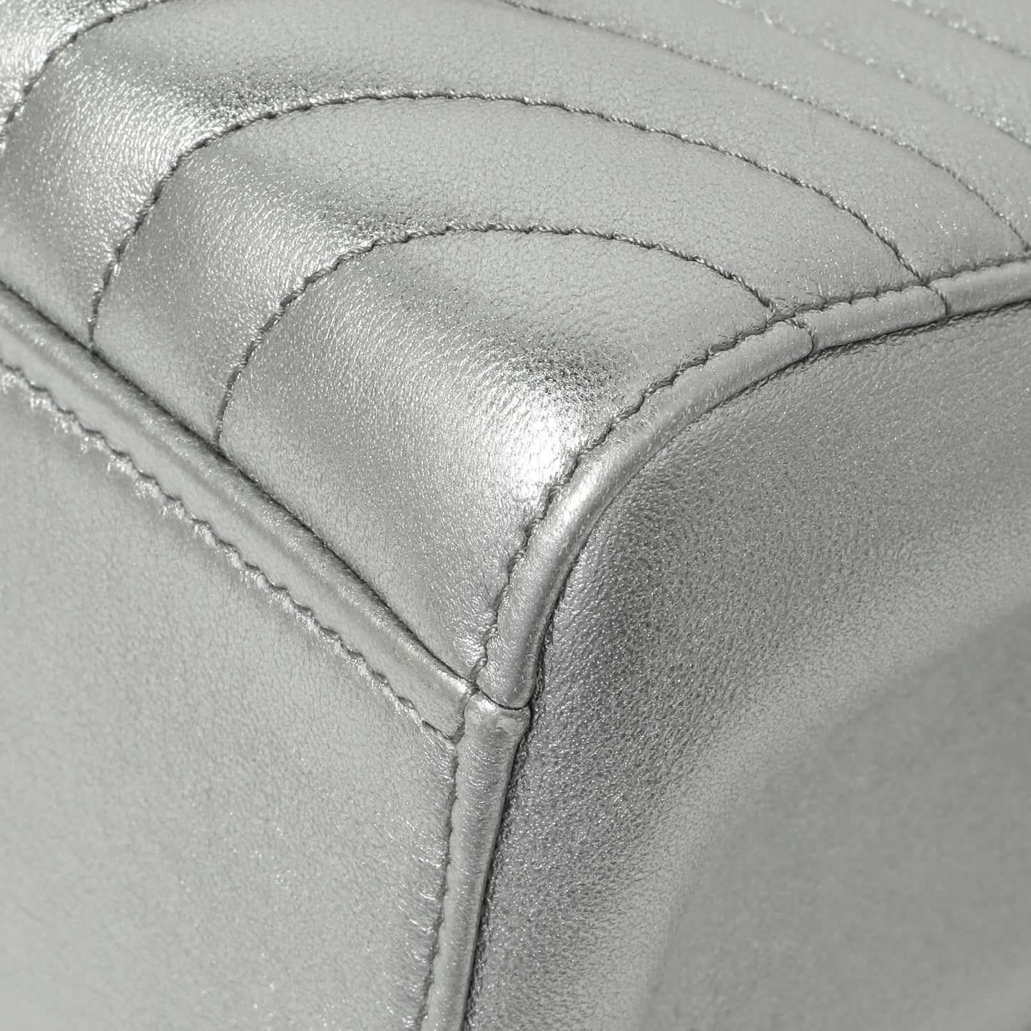 Exclusive Prada Silver Calfskin Diagramme Flap Bag — Alternate View 7