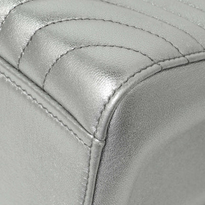Exclusive Prada Silver Calfskin Diagramme Flap Bag — Alternate View 7