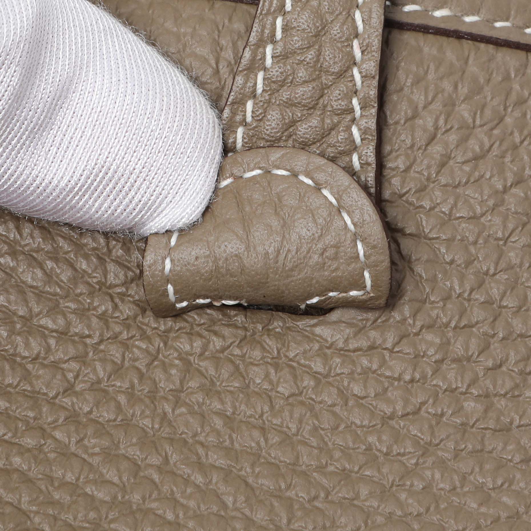 Exclusive Hermes Etoupe Clemence Amazone Evelyne TPM — Lifestyle View