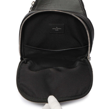 Exclusive Louis Vuitton Damier Onyx Avenue Sling Bag NM — Top View