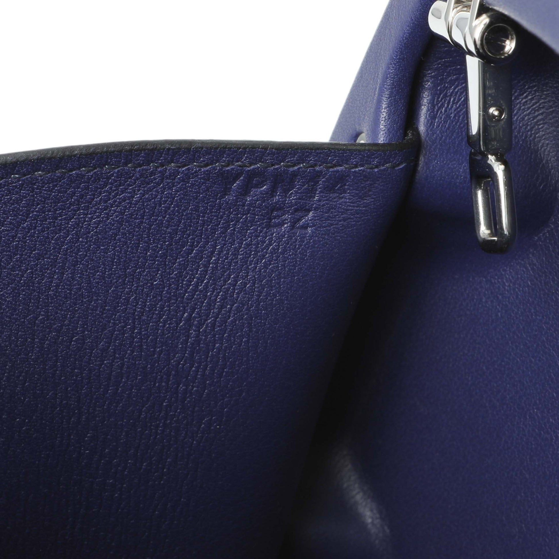 Exclusive Hermes Purple Clou Medor Clutch — Lifestyle View