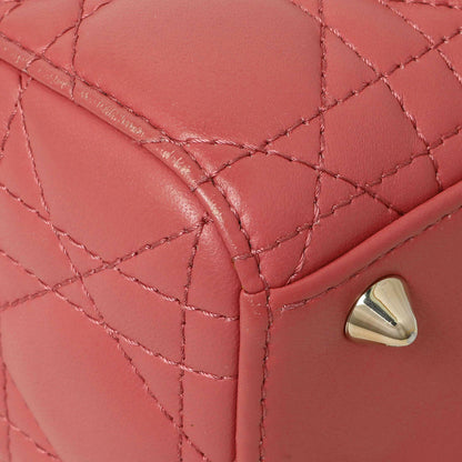 Exclusive Christian Dior Pink Lambskin Cannage Small My ABCDior Lady Dior — Lifestyle View