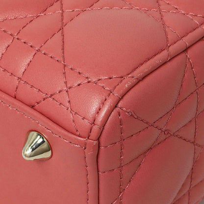 Exclusive Christian Dior Pink Lambskin Cannage Small My ABCDior Lady Dior — Alternate View 7