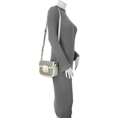 Exclusive Gucci GG Supreme Monogram Web Mini Horsebit 1955 Shoulder Bag — Alternate View 9