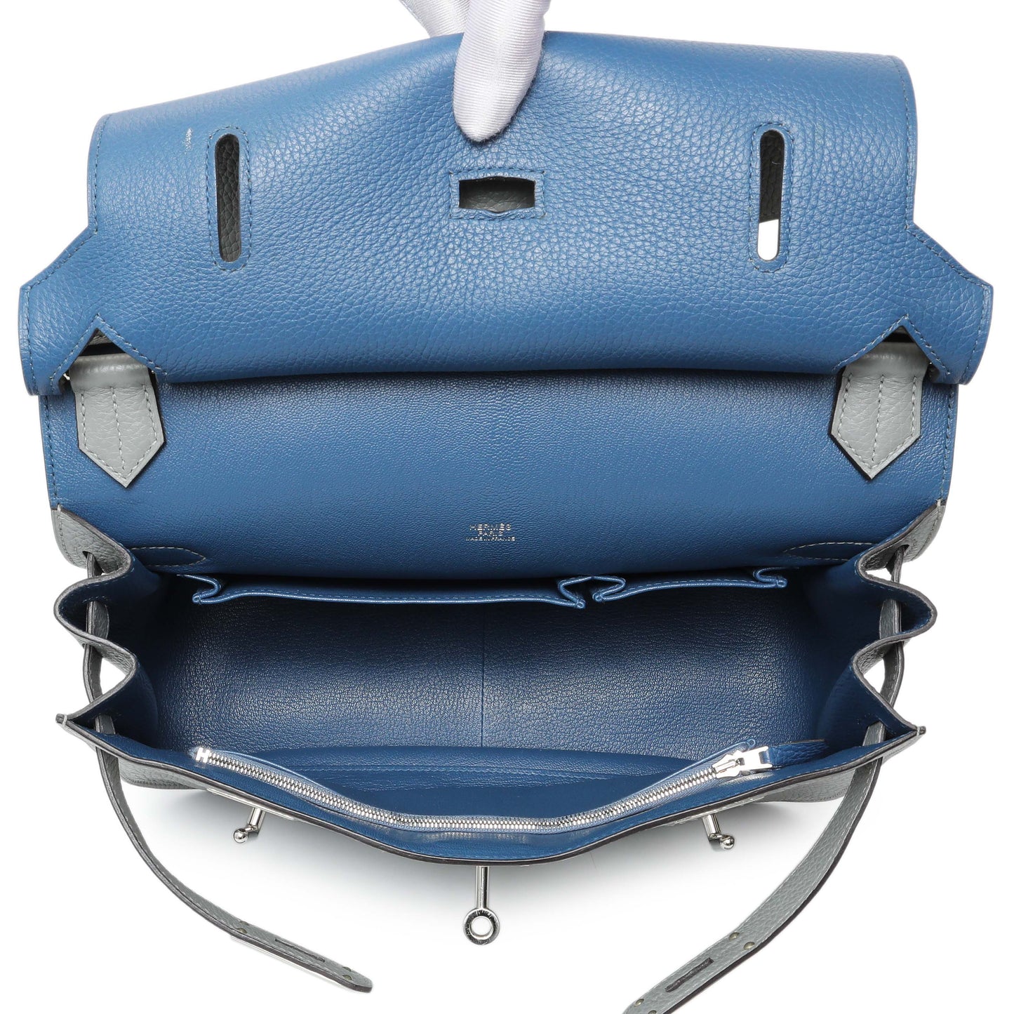 Exclusive Hermes Gris Mouette Clemence Jypsiere 31 — Top View