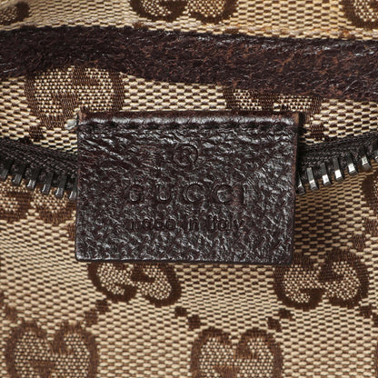 Exclusive Gucci Monogram Double Pocket Belt Bag — Detail View