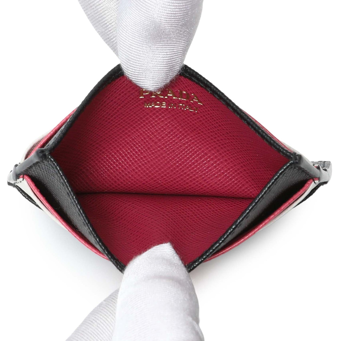 Exclusive Prada Saffiano Card Holder — Top View