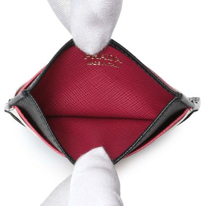 Exclusive Prada Saffiano Card Holder — Top View