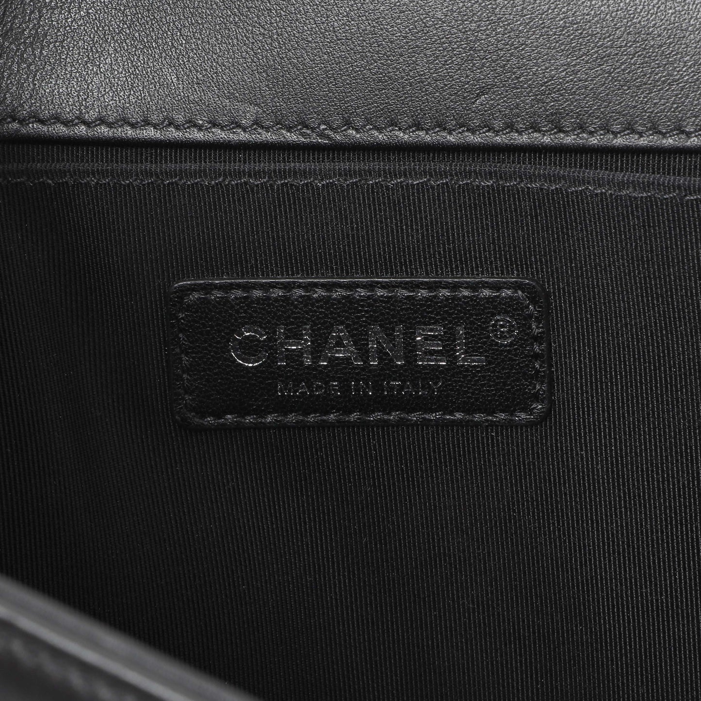 Exclusive Chanel Black Quilted Lambskin Medium Boy Flap — Lifestyle View