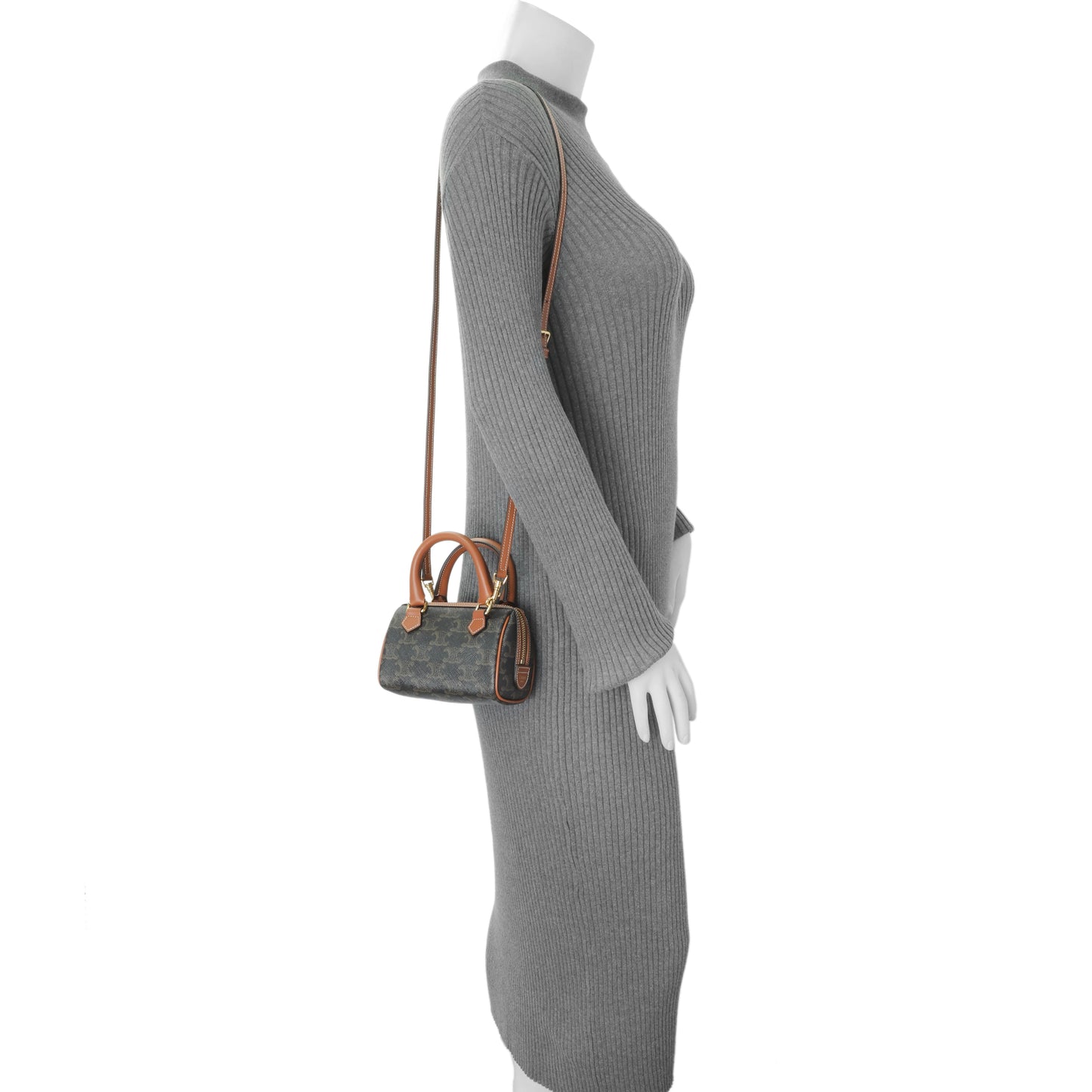 Exclusive Celine Triomphe Mini Boston Bag — Alternate View 8