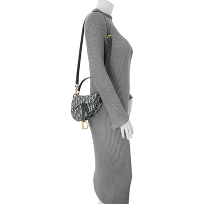 Exclusive Christian Dior Oblique Mini Saddle Bag — Alternate View 7