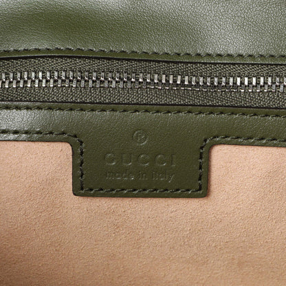 Exclusive Gucci Green Calfskin Matelasse Aria Small GG Marmont Shoulder Bag — Alternate View 9