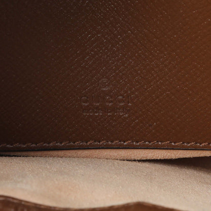 Exclusive Gucci Beige Ebony Brown Sugar GG Supreme Monogram Azalea Calfskin Web Mini Jackie 1961 Hobo — Lifestyle View