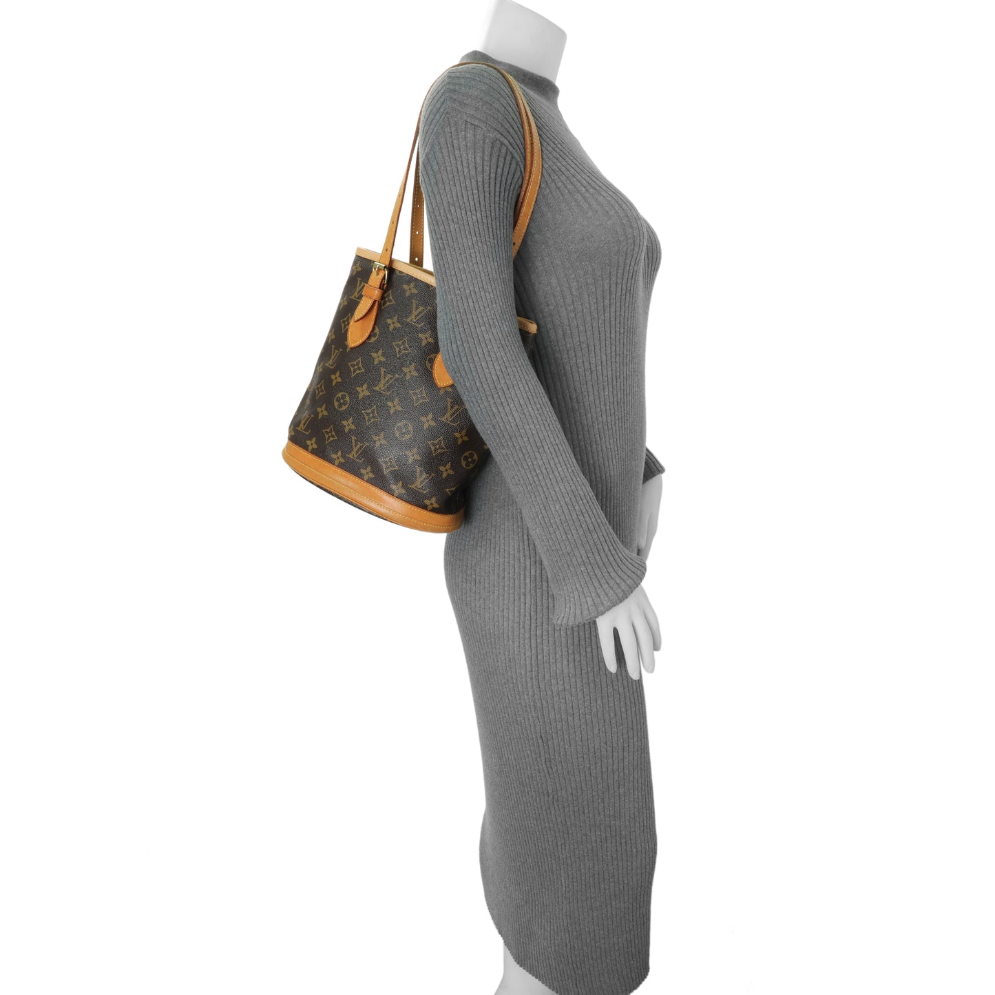 Exclusive Louis Vuitton Monogram Petit Bucket 23 — Alternate View 11