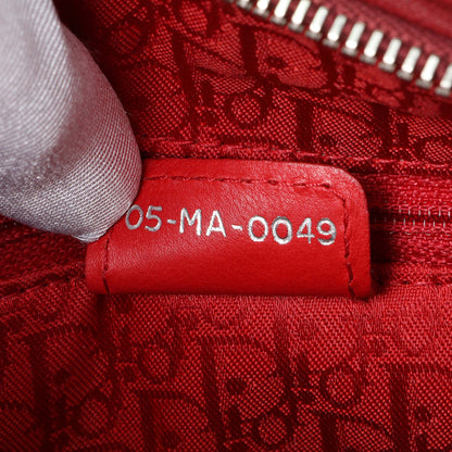 Exclusive Christian Dior Red Patent Cannage Medium Lady Dior — Lifestyle View