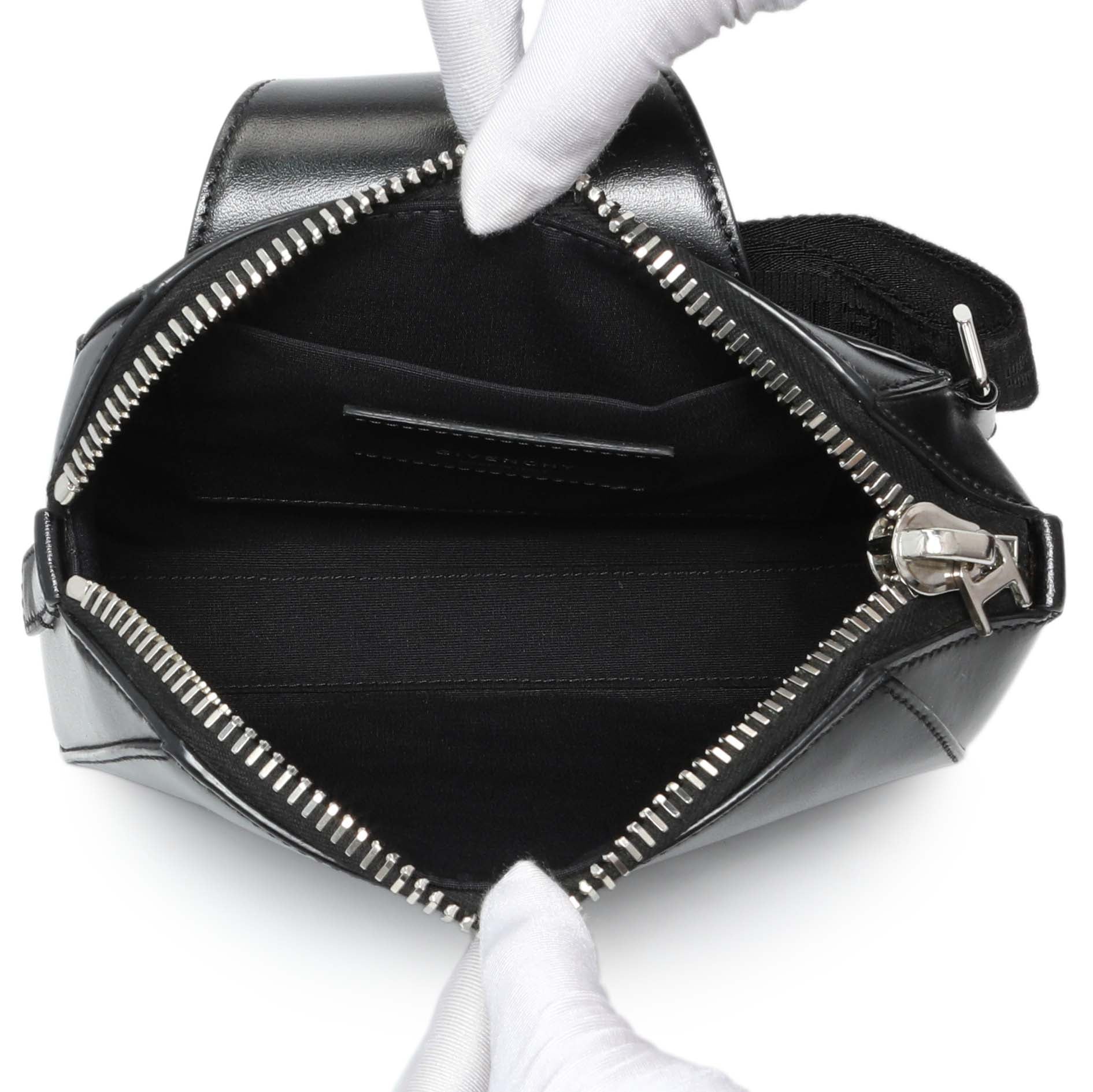 Exclusive Givenchy Black Calfskin Antigona U Crossbody Bag — Top View