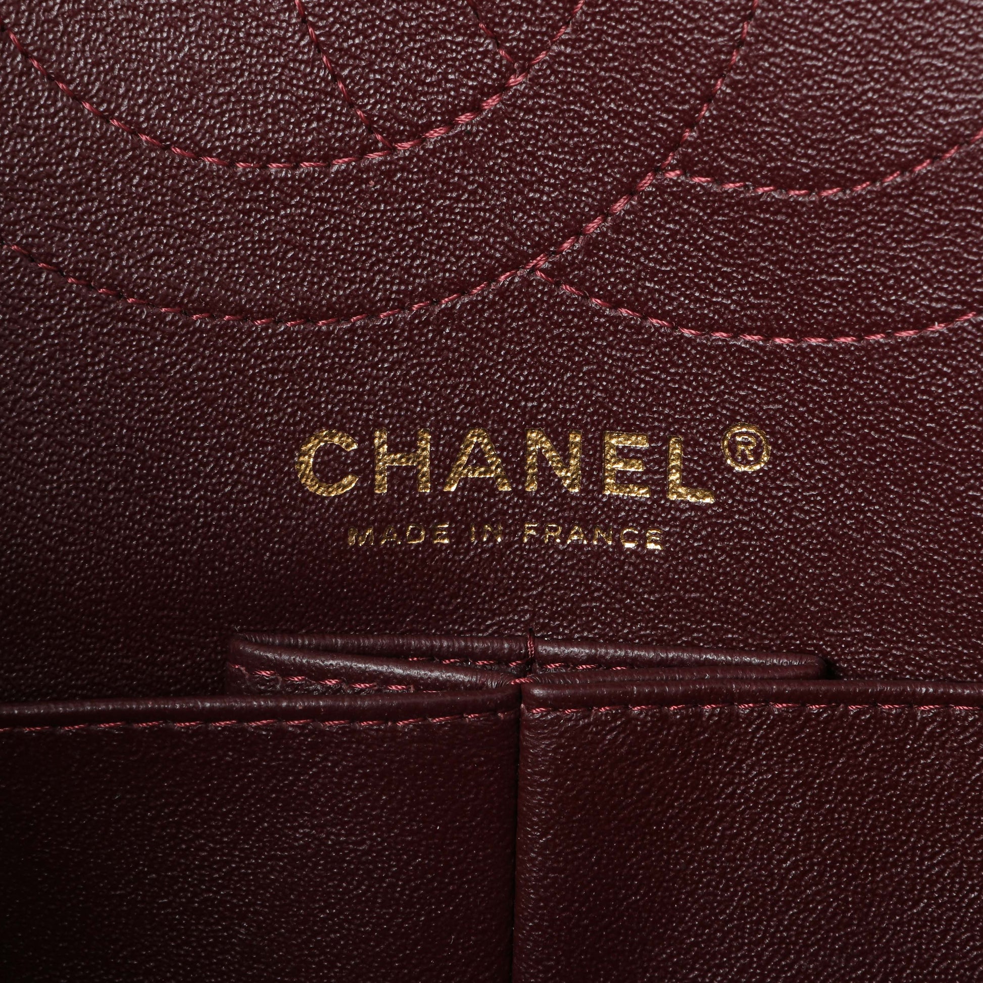Exclusive Chanel Black Quilted Aged Calfskin 2.55 Reissue 225 Flap — Detail View