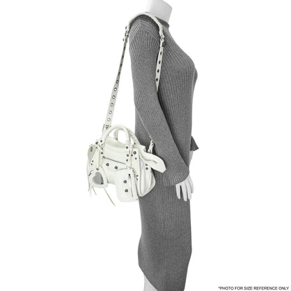 Exclusive Balenciaga White Agneau Arena Neo Cagole Handbag XS — Alternate View 12