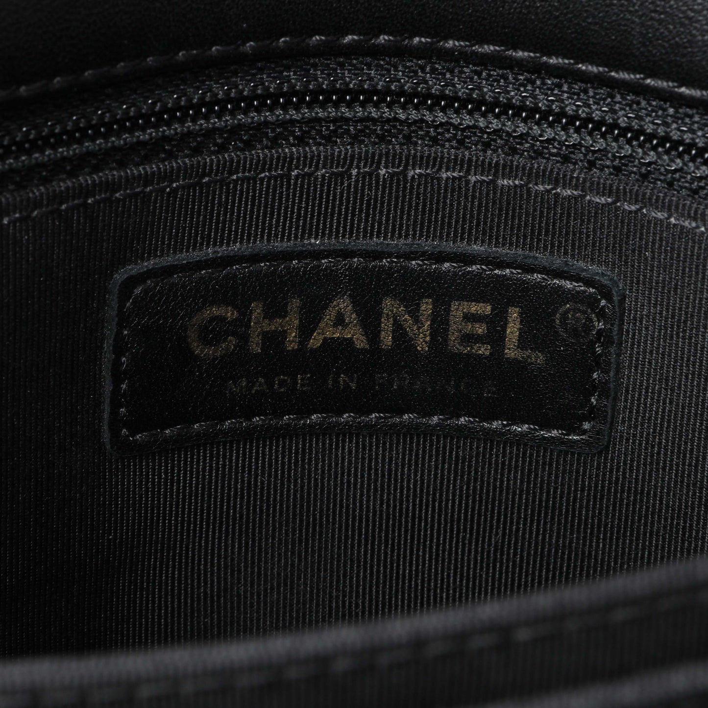 Exclusive Chanel Black Quilted Patent Pagoda Accordion Flap — Detail View