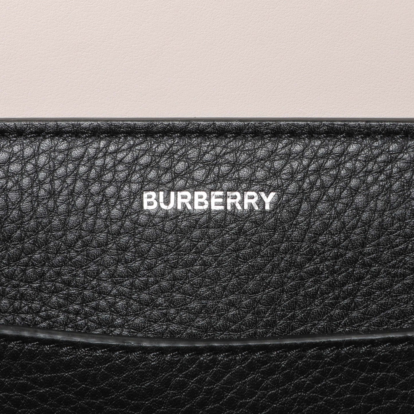 Exclusive Burberry Black Calfskin Triple Stud Large Belt Tote — Alternate View 9