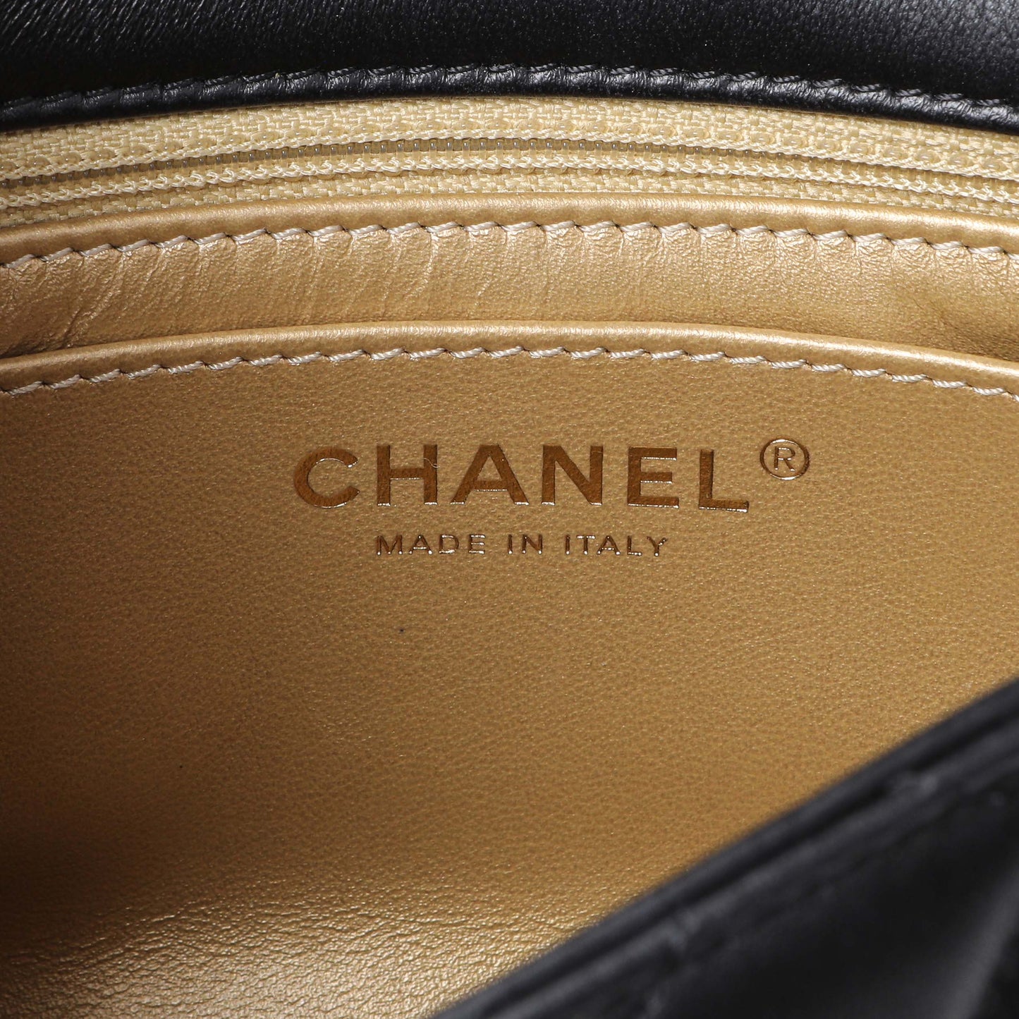 Exclusive Chanel Black Lambskin Quilted Mini Pearl Crush Flap — Lifestyle View