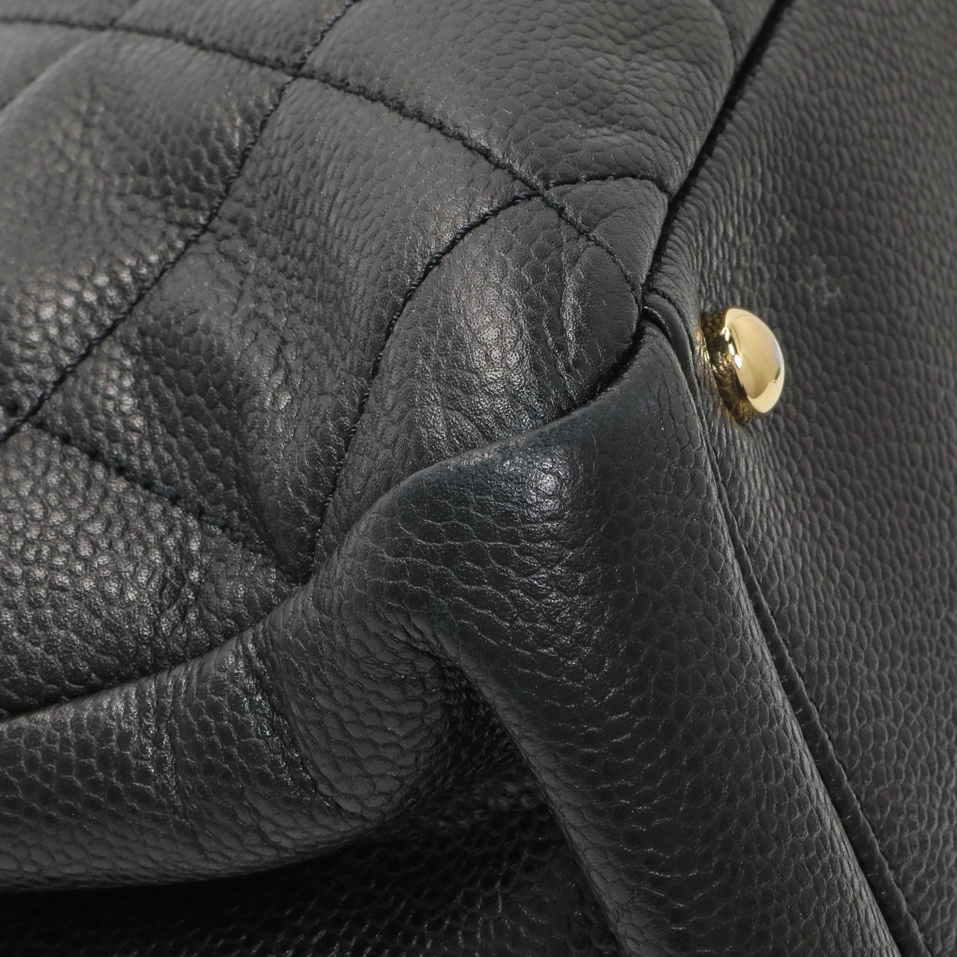 Exclusive Chanel Black Caviar Quilted Timeless CC Soft Tote — Lifestyle View
