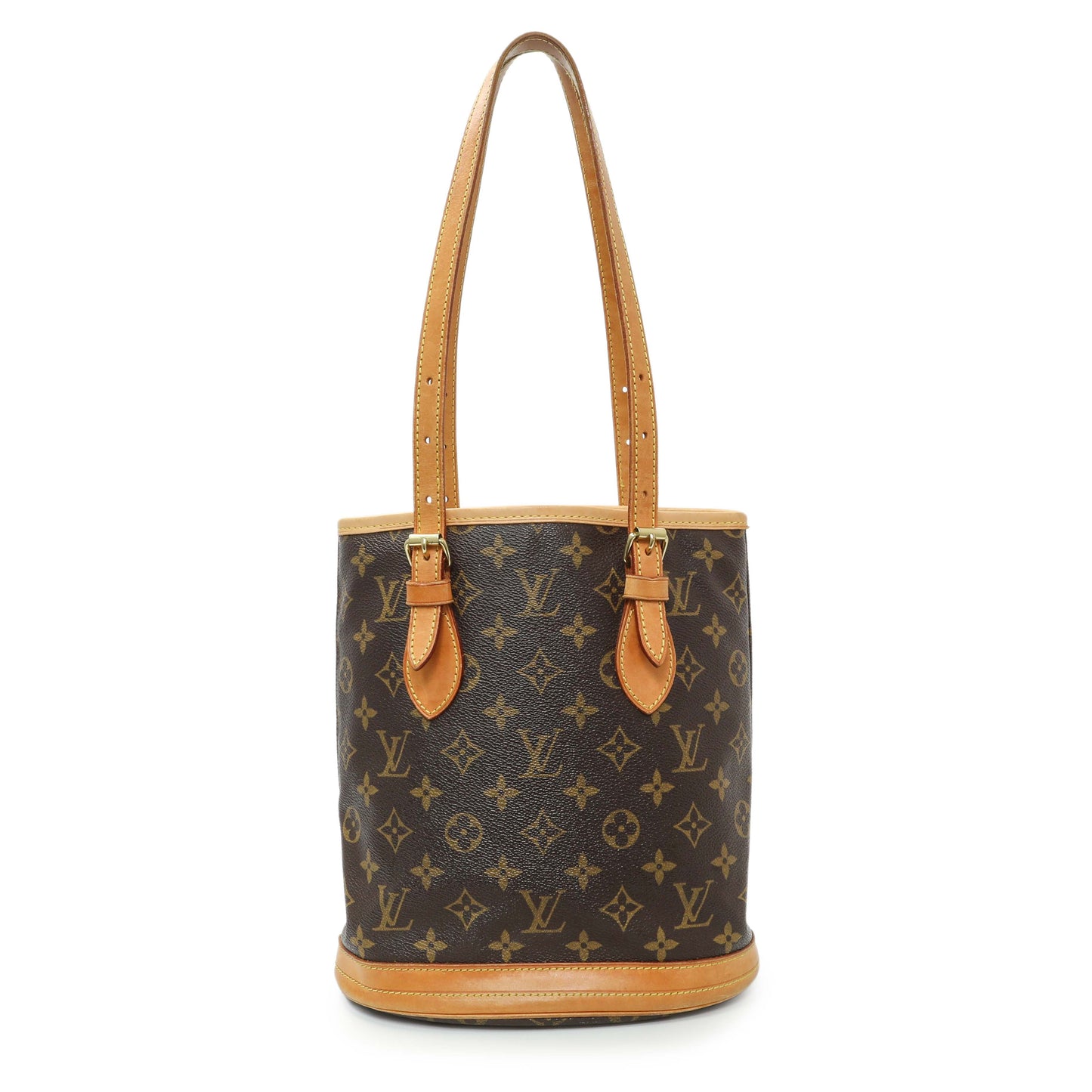 Exclusive Louis Vuitton Monogram Petit Bucket 23 — Front View