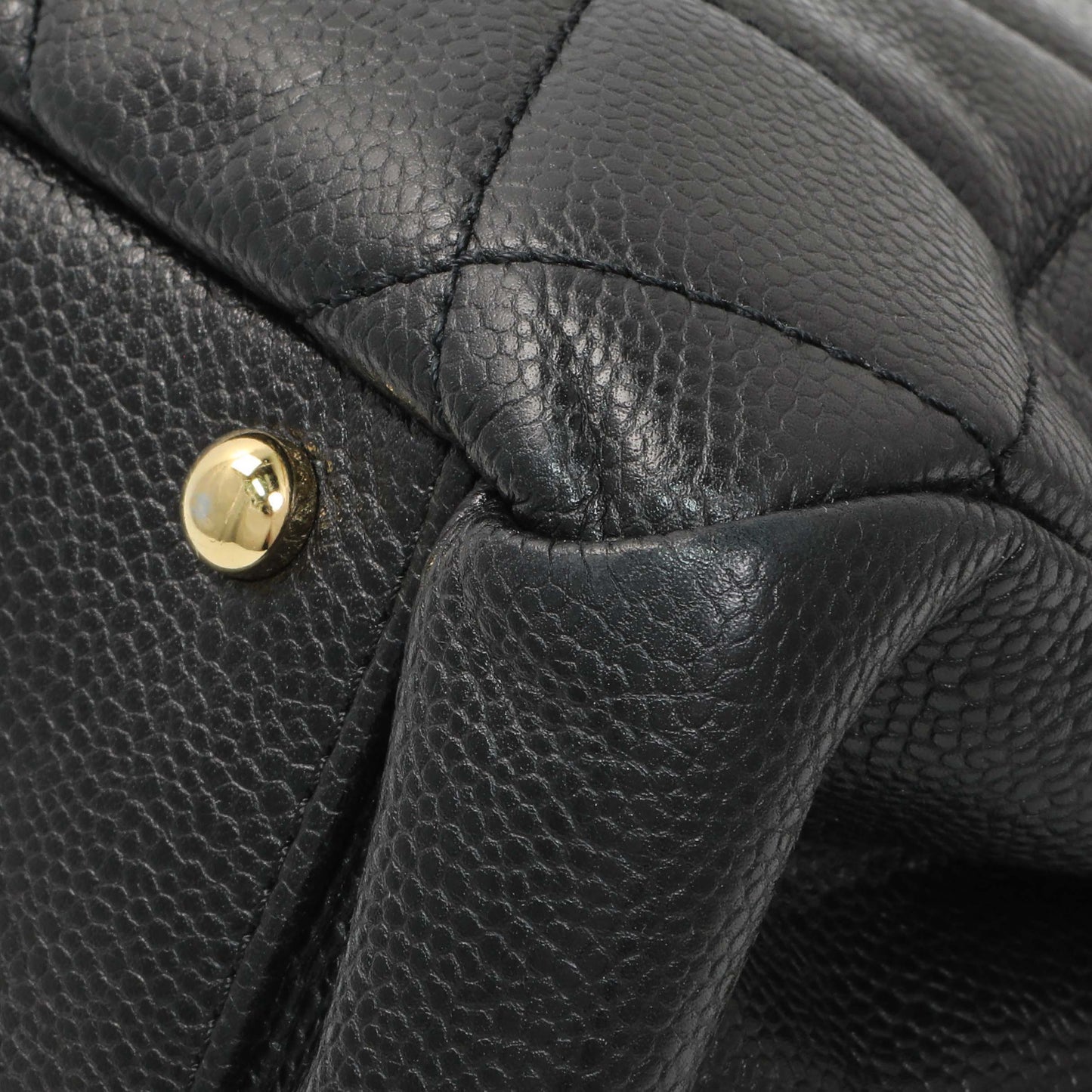 Exclusive Chanel Black Caviar Quilted Timeless CC Soft Tote — Alternate View 7
