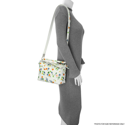 Exclusive Loewe White Flower Print Calfskin Small Puzzle Edge Bag — Alternate View 11