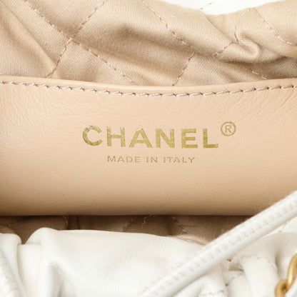 Exclusive Chanel White Shiny Calfskin Quilted Mini Chanel 22 — Alternate View 9