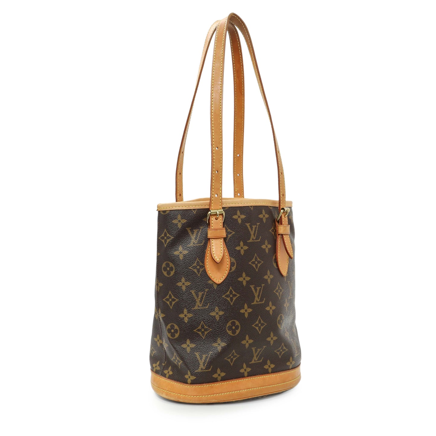 Exclusive Louis Vuitton Monogram Petit Bucket 23 — Side View