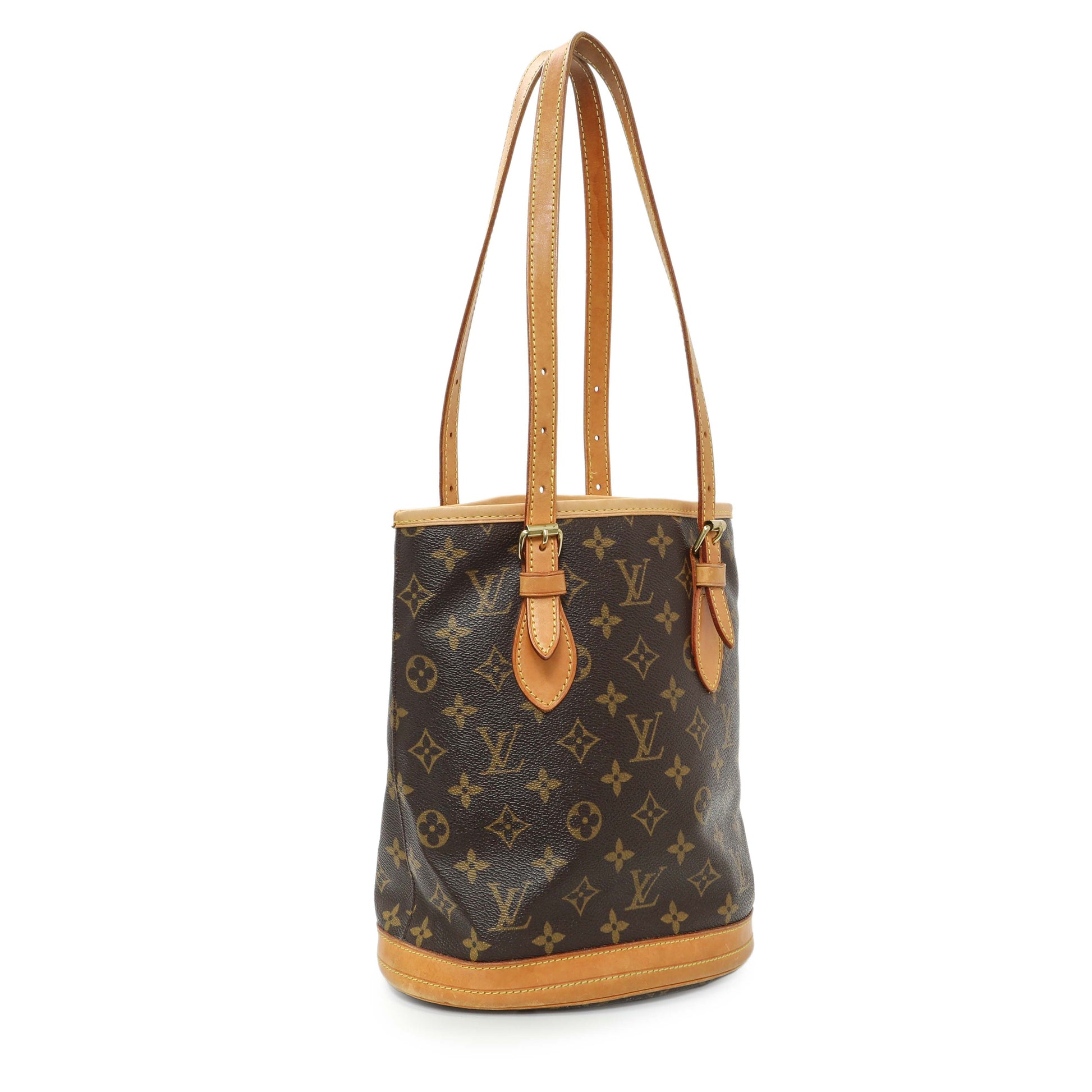Exclusive Louis Vuitton Monogram Petit Bucket 23 — Side View