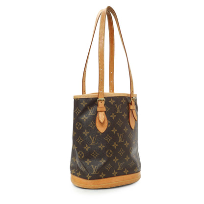 Exclusive Louis Vuitton Monogram Petit Bucket 23 — Side View