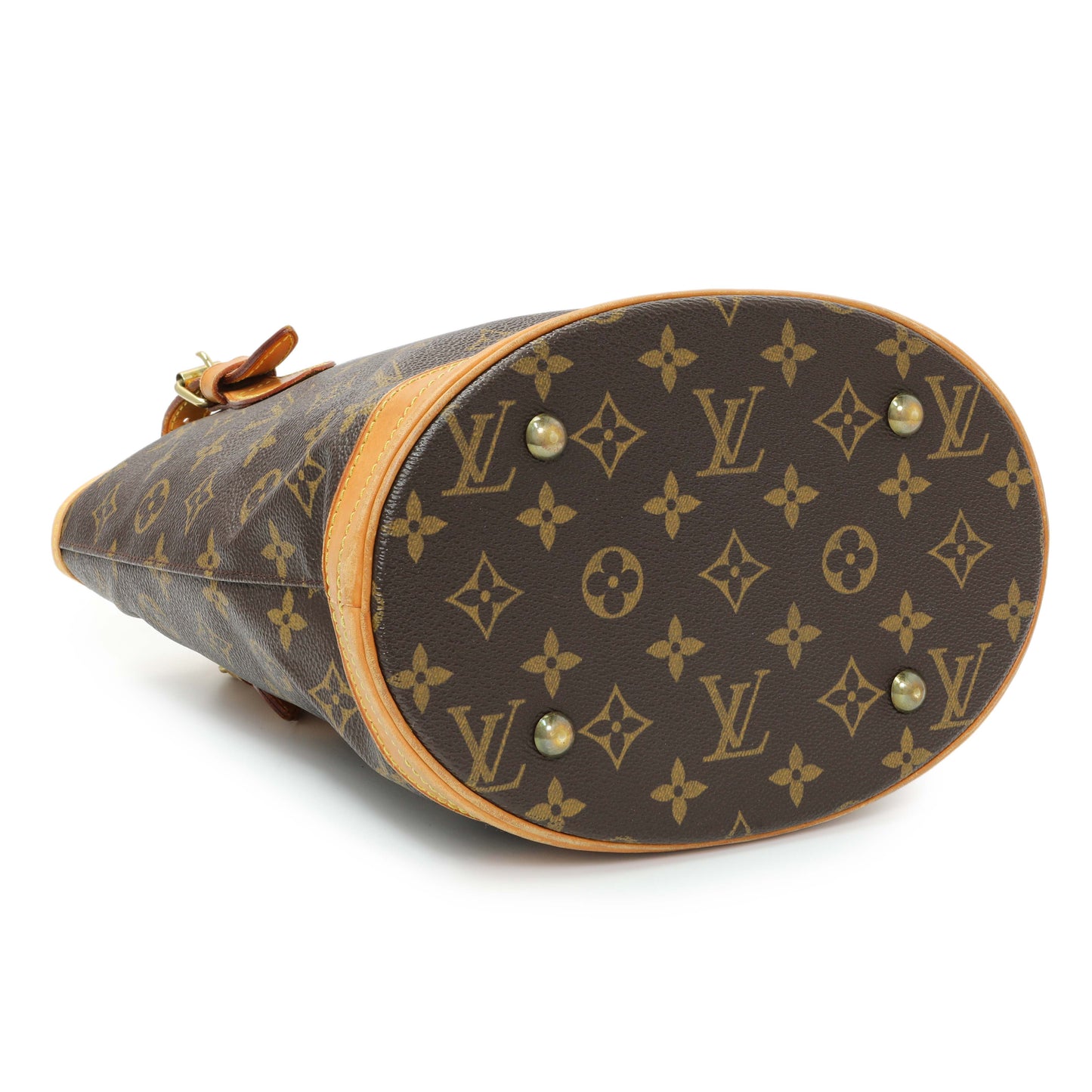 Exclusive Louis Vuitton Monogram Petit Bucket 23 — Back View