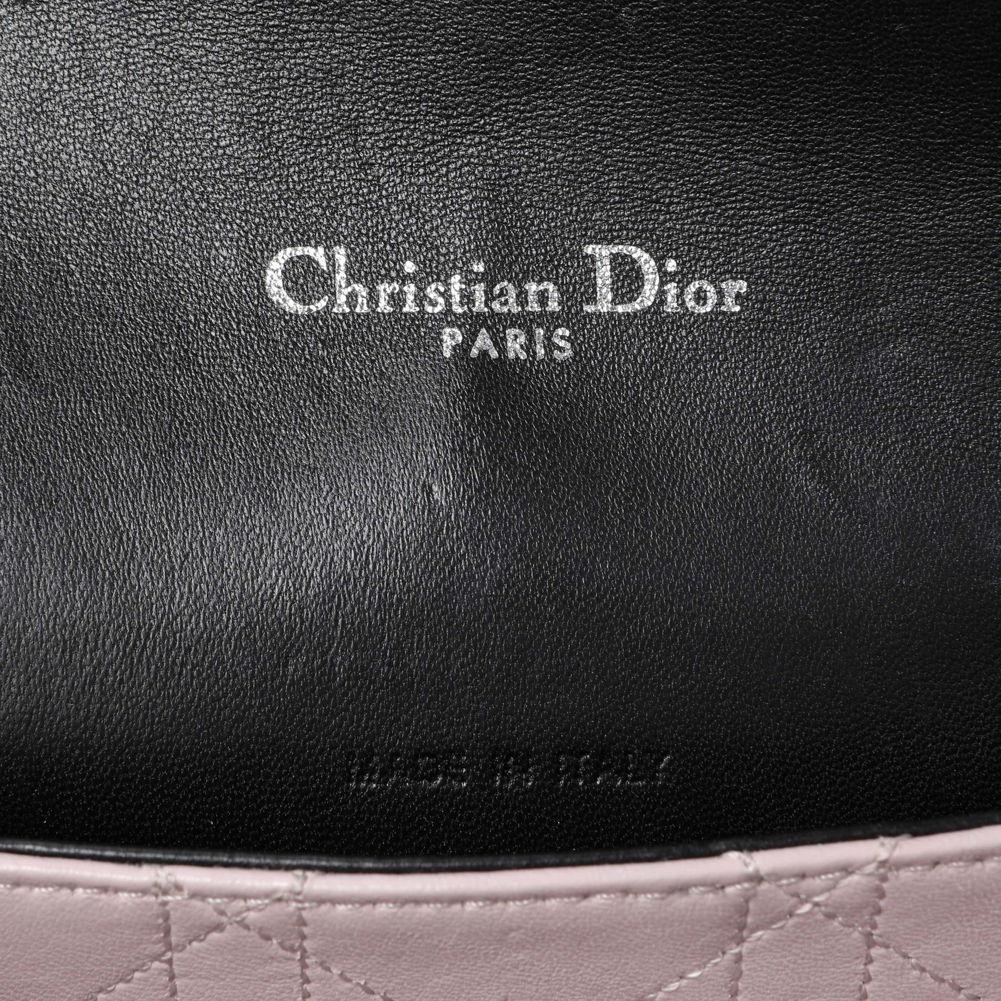 Exclusive Christian Dior Black Lambskin Cannage Medium Miss Dior Flap — Alternate View 11