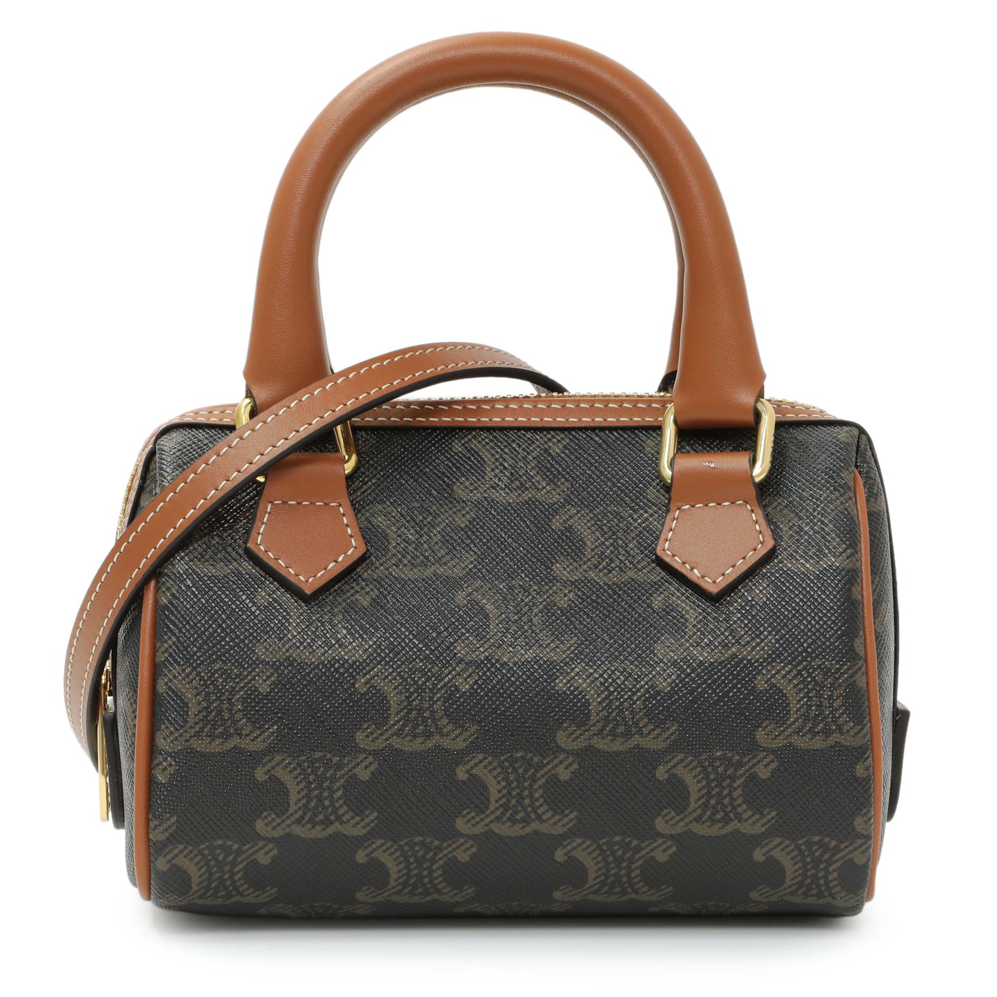 Exclusive Celine Triomphe Mini Boston Bag — Front View