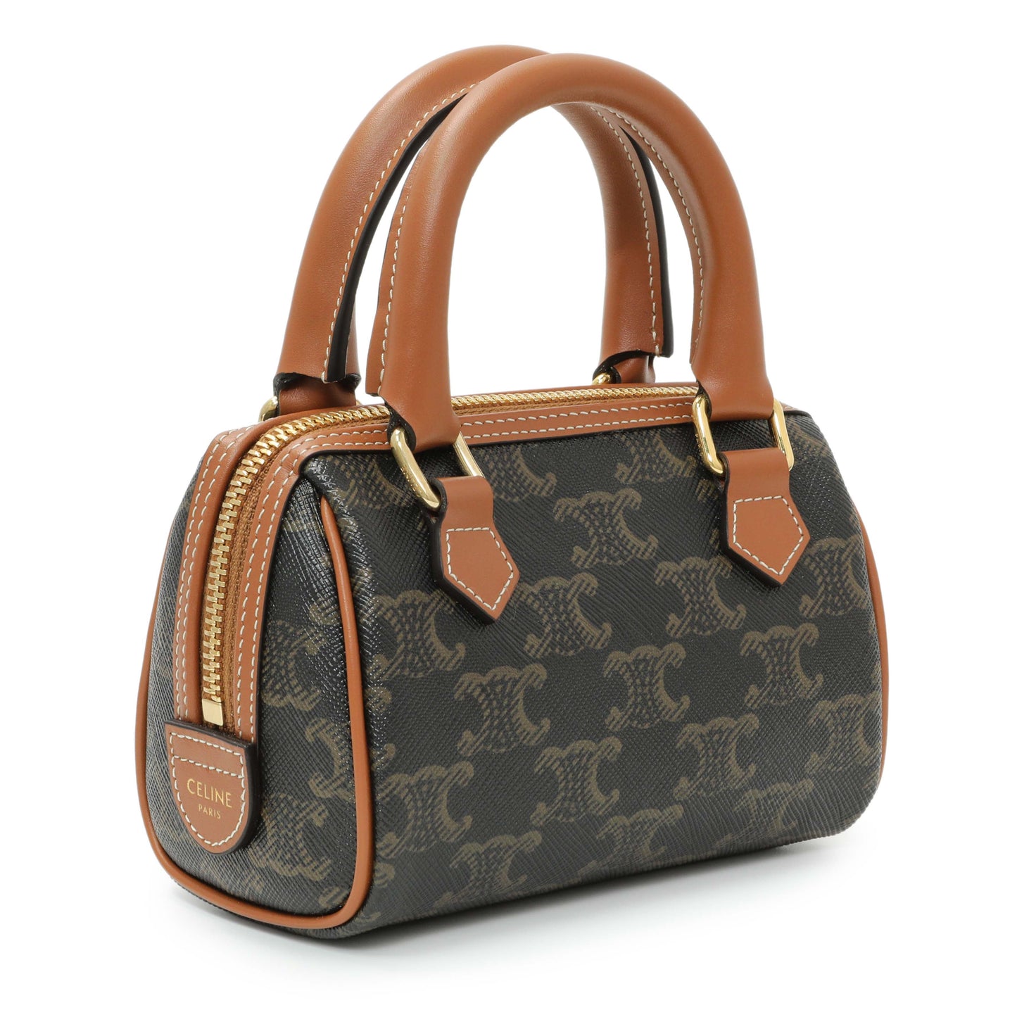Exclusive Celine Triomphe Mini Boston Bag — Side View