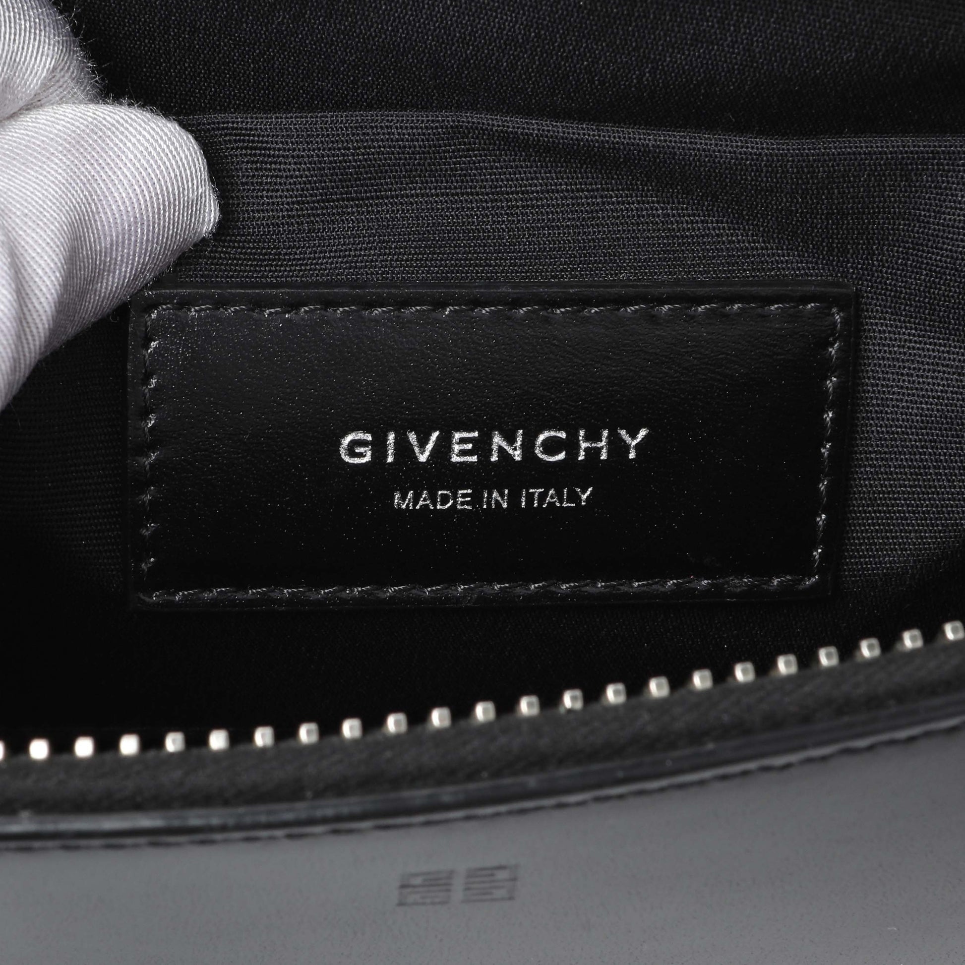 Exclusive Givenchy Black Calfskin Antigona U Crossbody Bag — Detail View