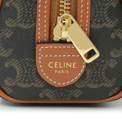 Exclusive Celine Triomphe Mini Boston Bag — Detail View