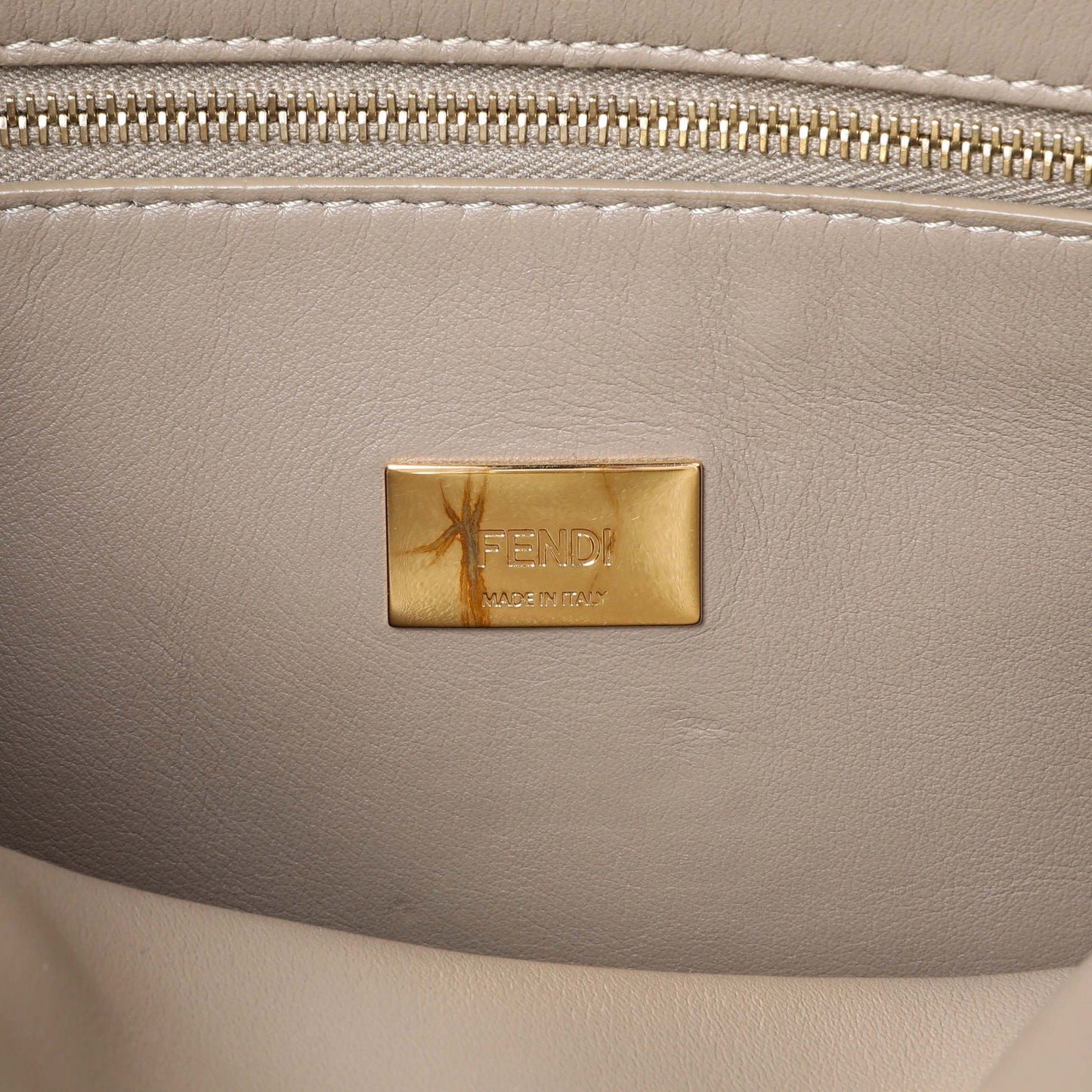 Exclusive Fendi Black Vitello Medium Peekaboo Iconic Essentially Satchel — Alternate View 9