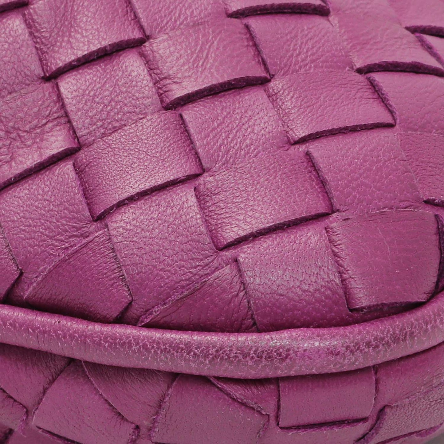 Exclusive Bottega Veneta Purple Nappa Intrecciato Tote — Top View