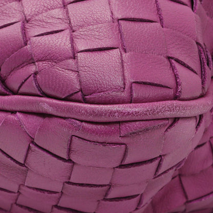 Exclusive Bottega Veneta Purple Nappa Intrecciato Tote — Detail View