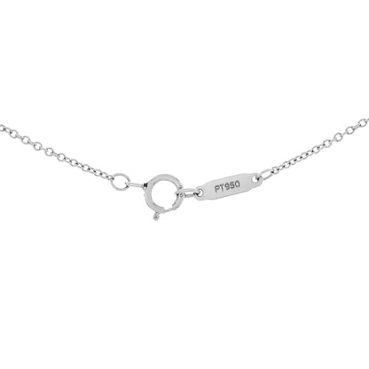 Exclusive Tiffany & Co. Platinum 18K Rose Gold Pink Diamond Mini Fleur de Lis Key — Top View